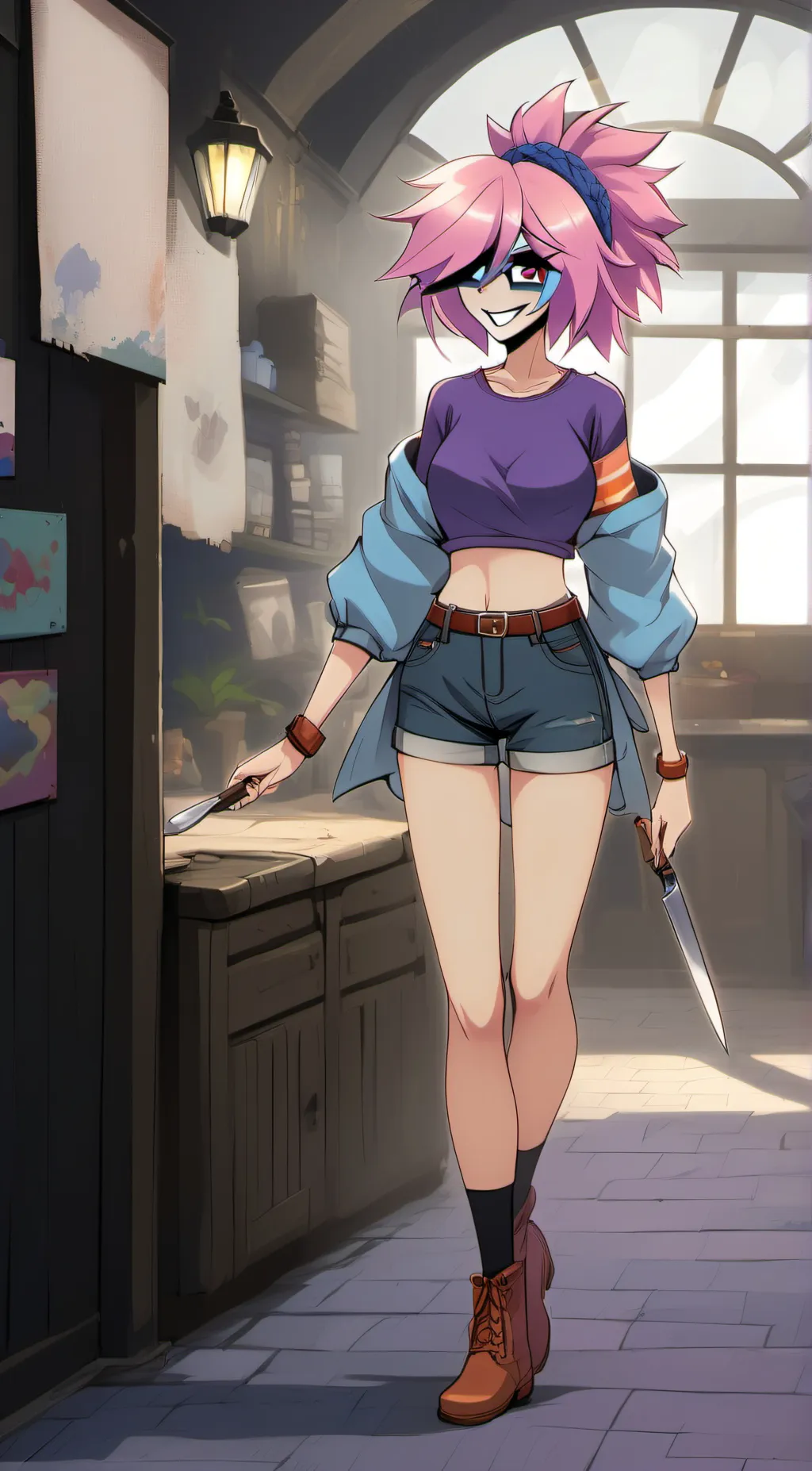 ai character: Wommie  background