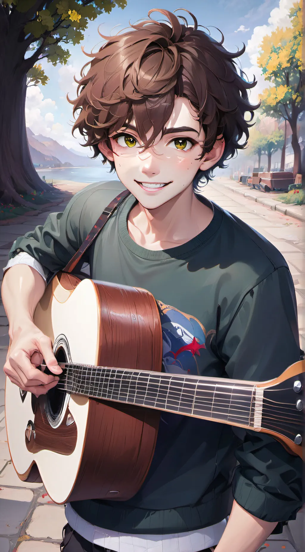 ai character: Cam background