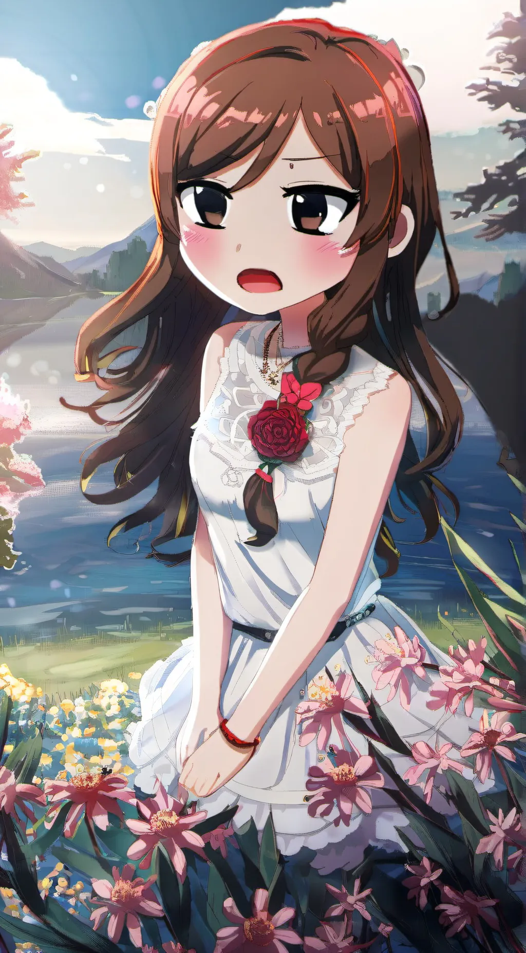 ai character: Amanda  background