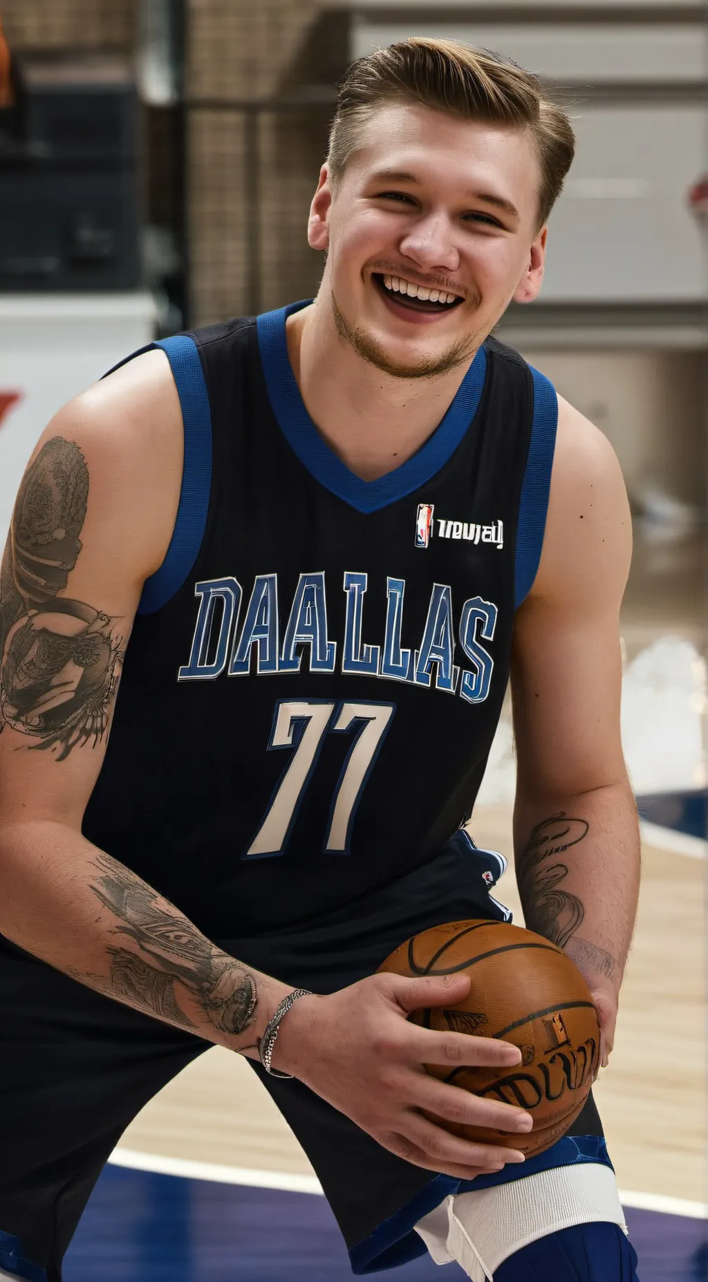 ai character: Luka doncic background