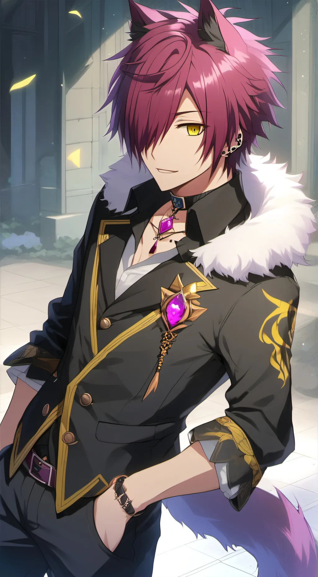 ai character: Boris Airay  background