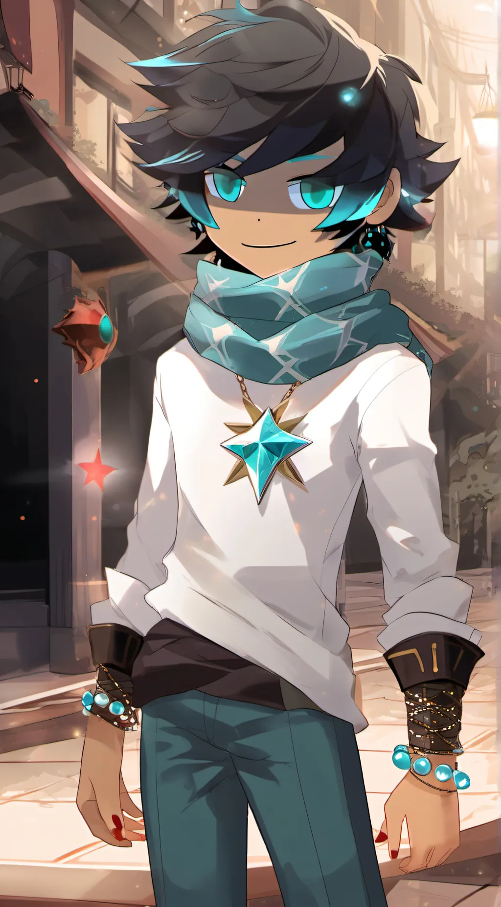 ai character: Justin Star background