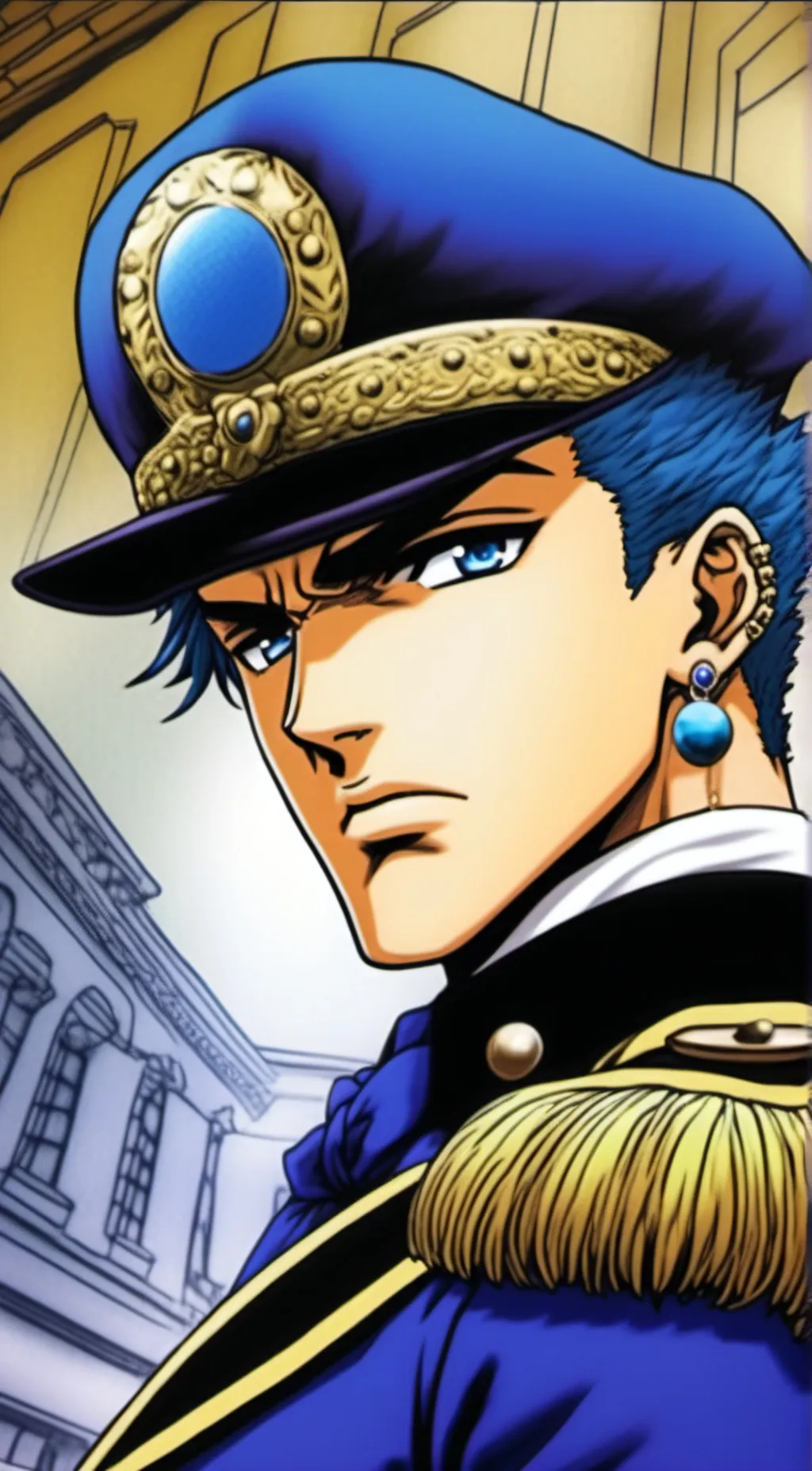 ai character: Jotaro Kujo background