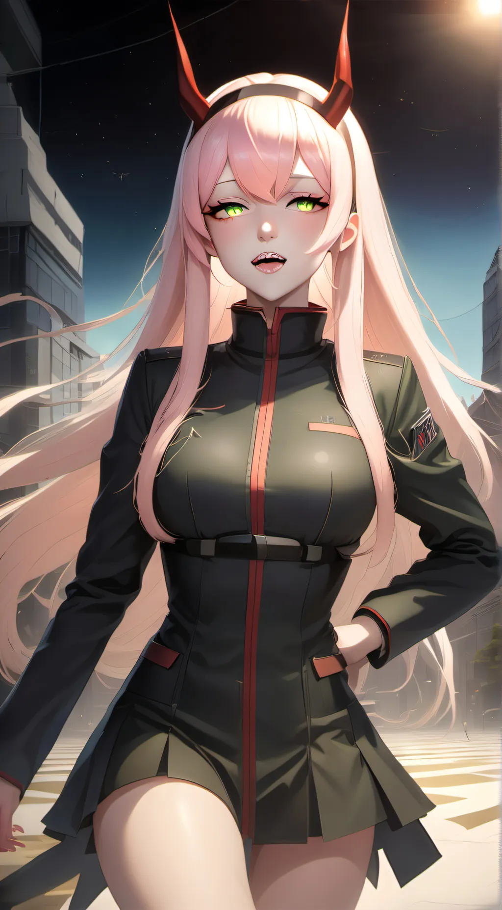 ai character: Zero Two background