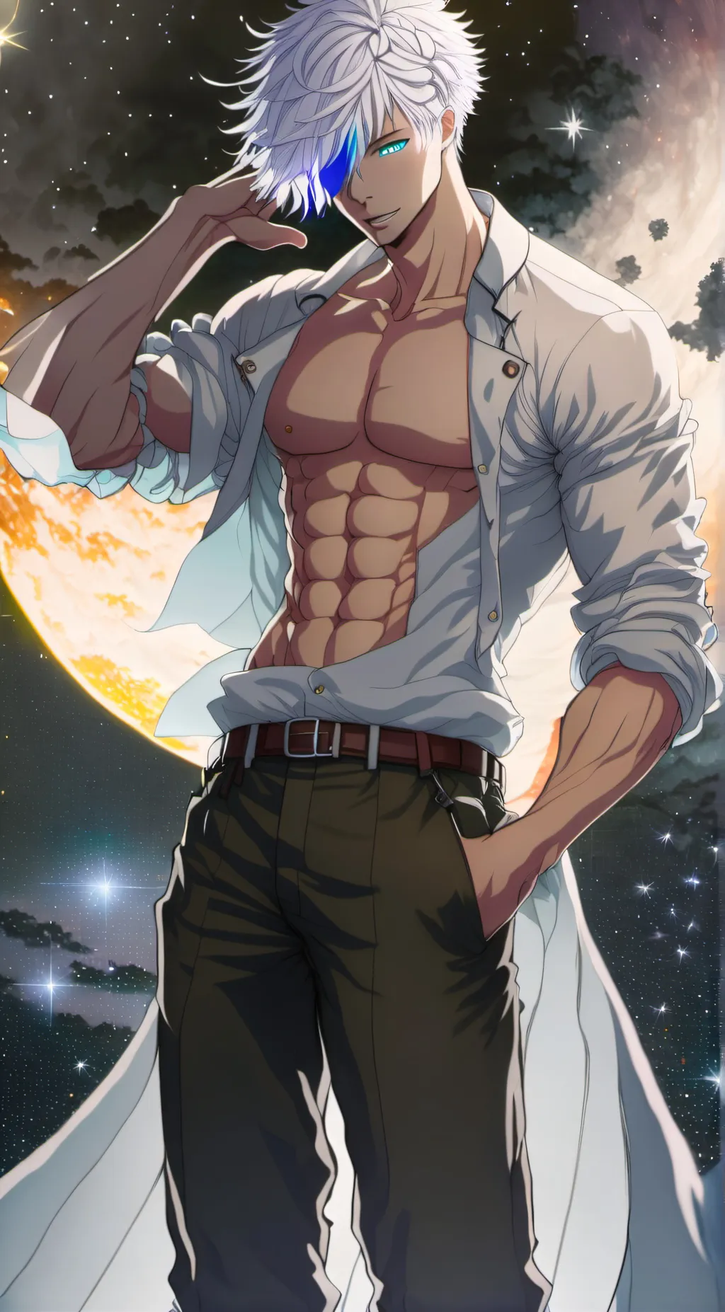 ai character: Satoru Gojo background