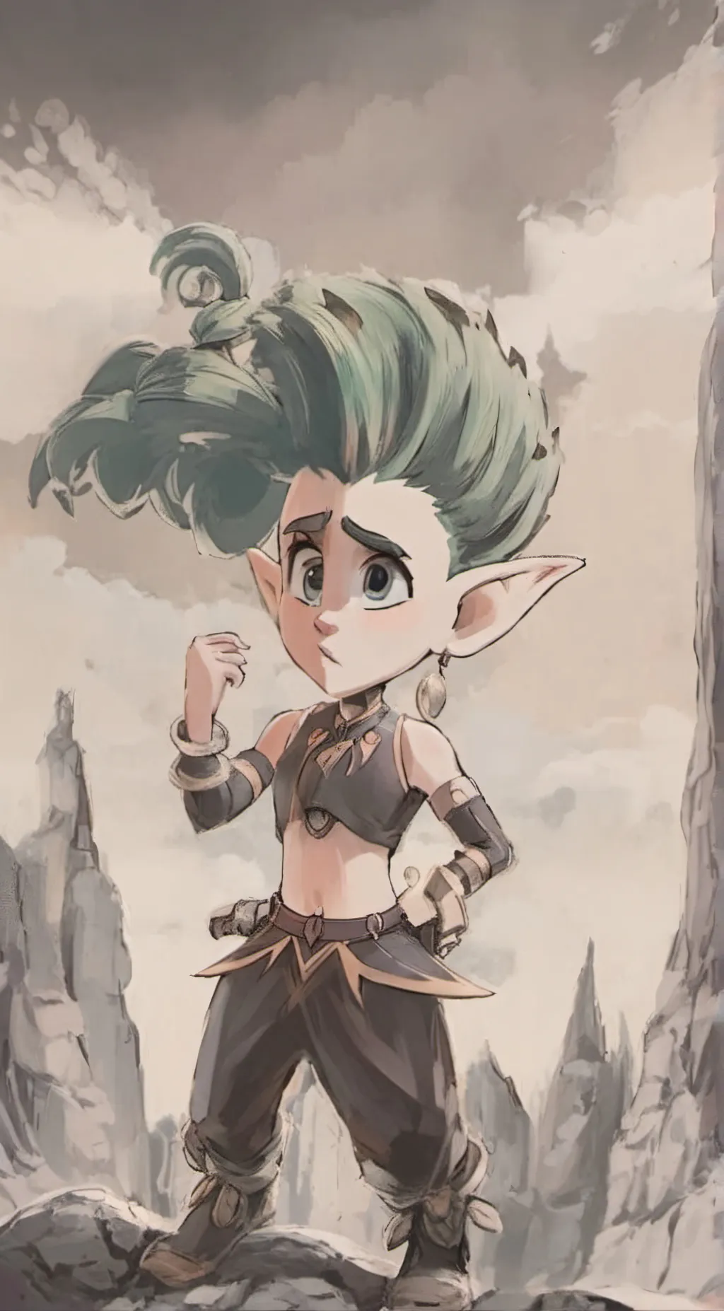 ai character: veneer  background