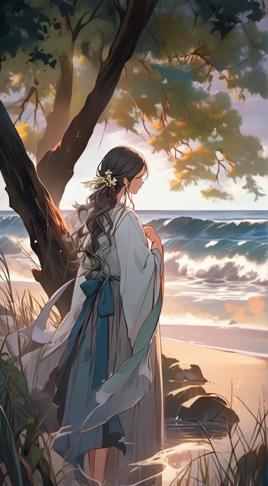 ai character: Aurora background