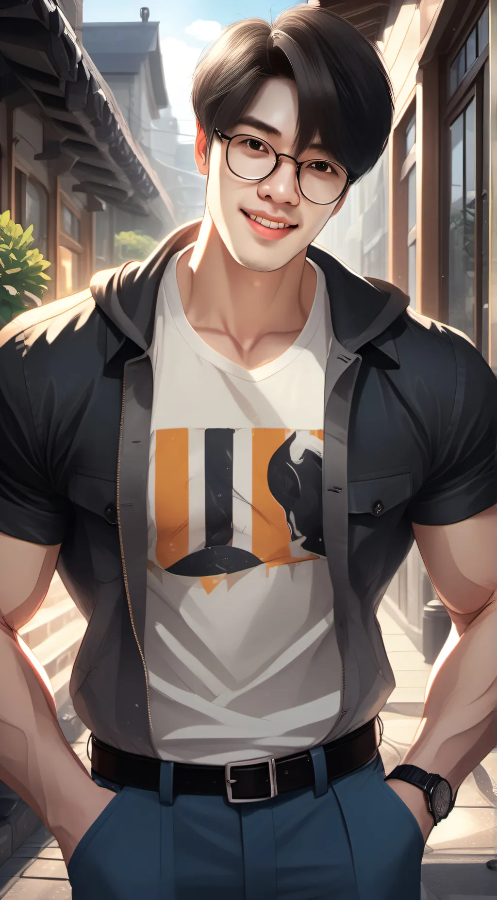 ai character: LAN background