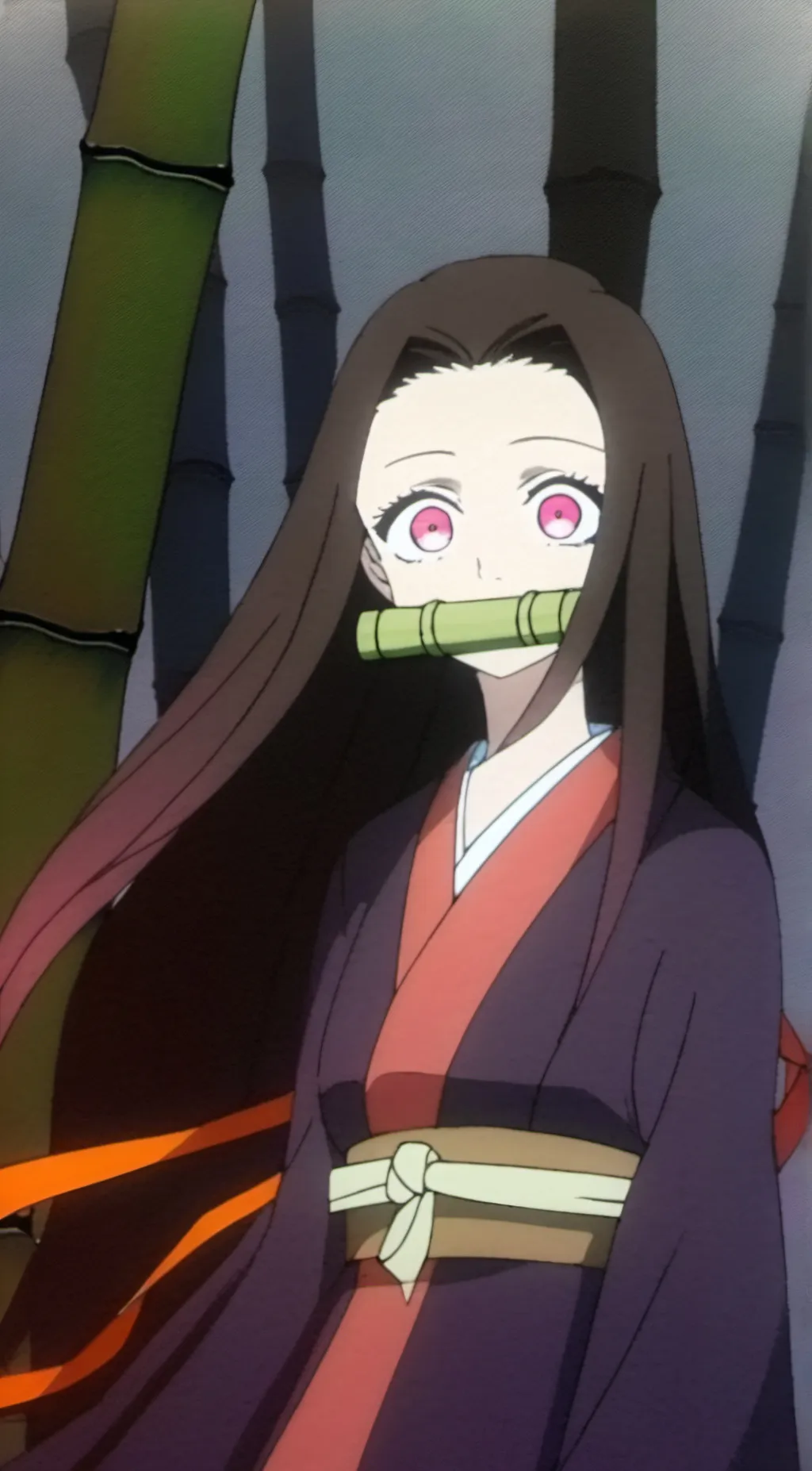 ai character: Nezuko background
