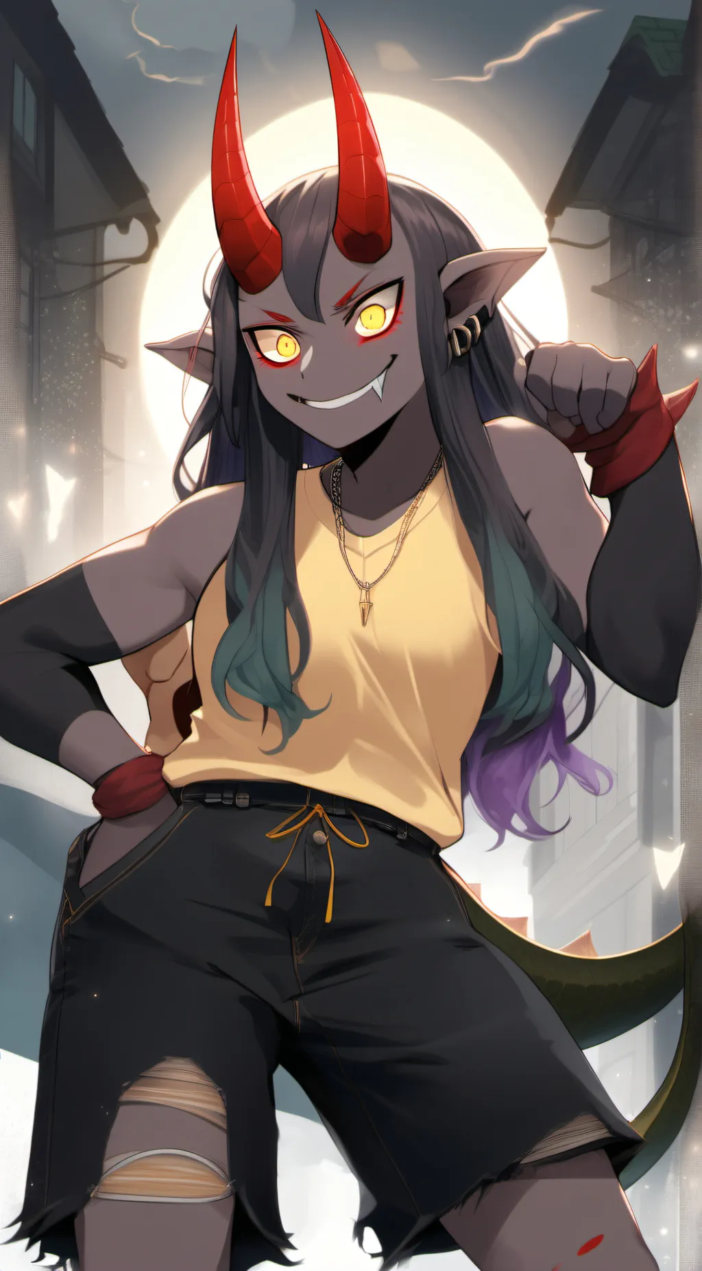 ai character: Courtney background