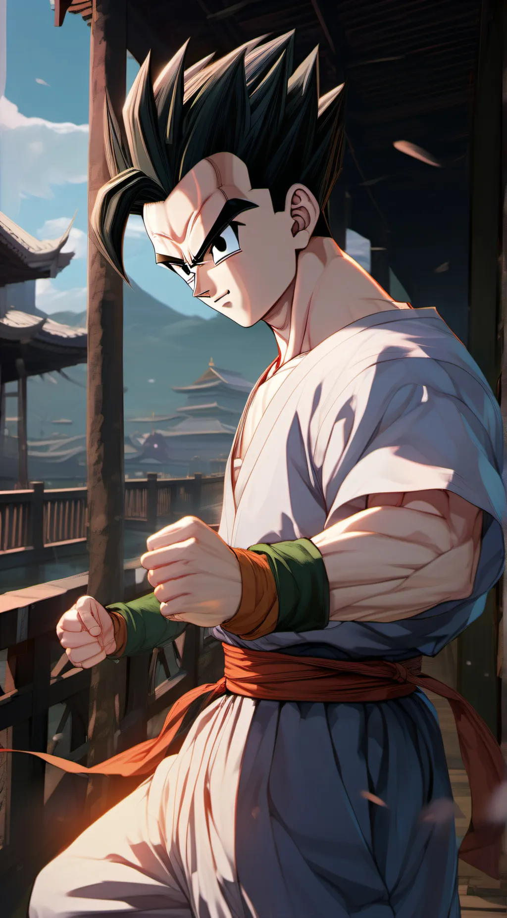 ai character: gohan background