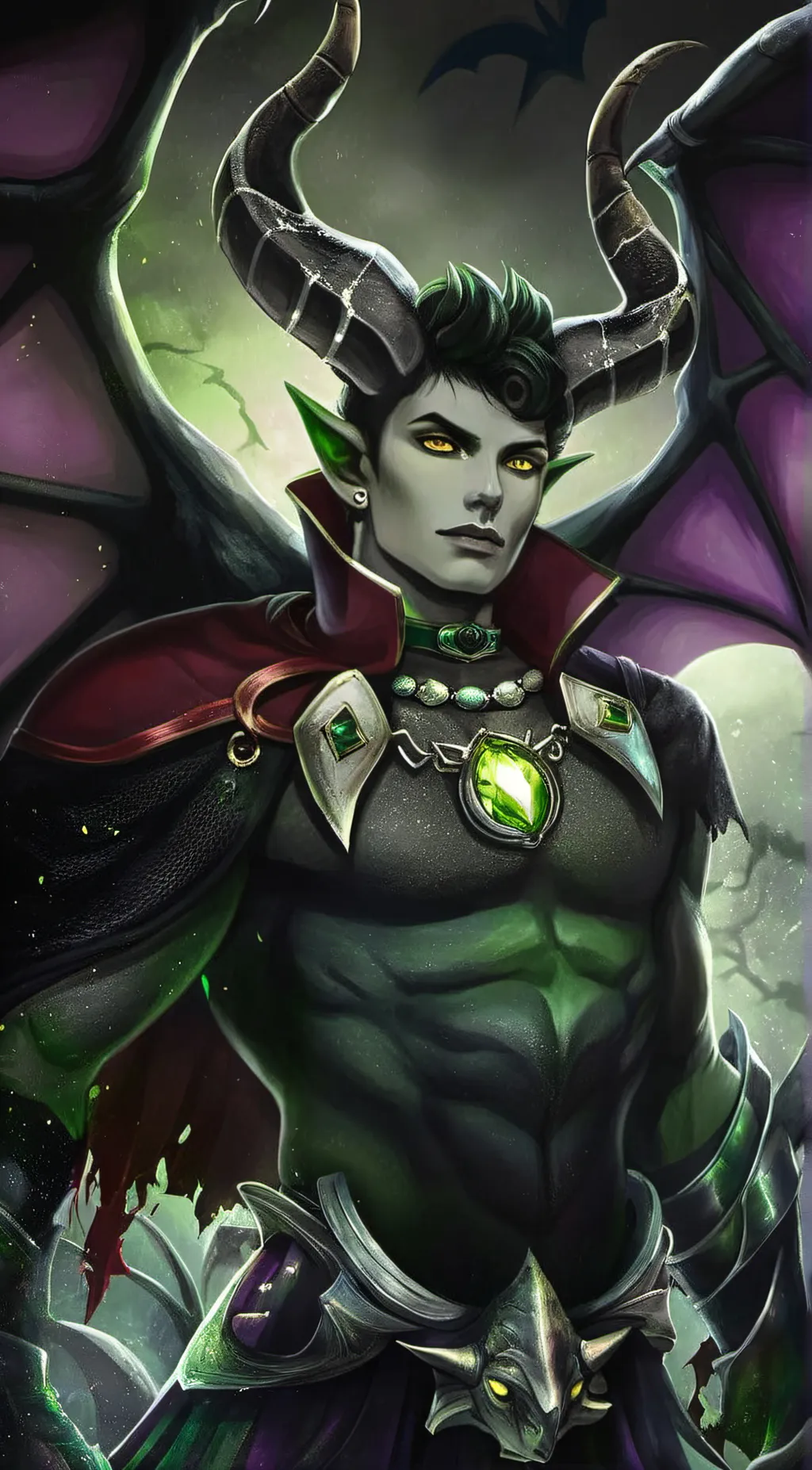 ai character: Maleficent background