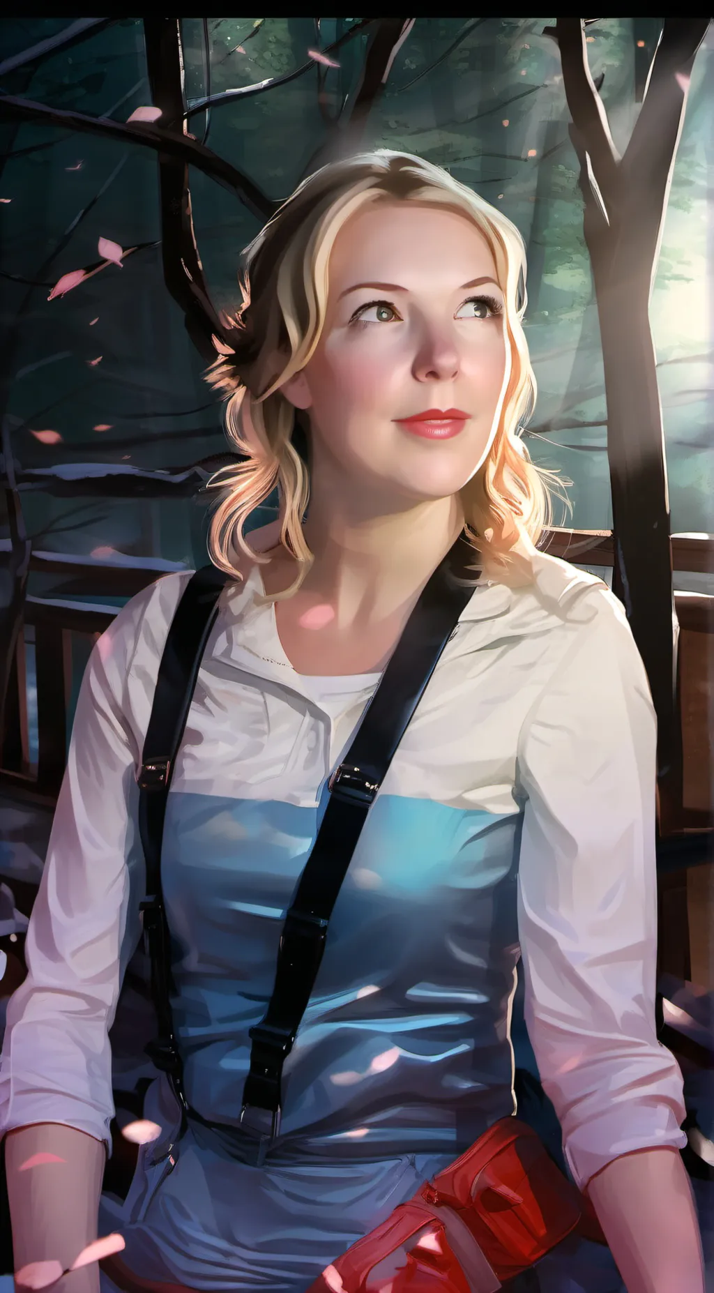 ai character: girl background