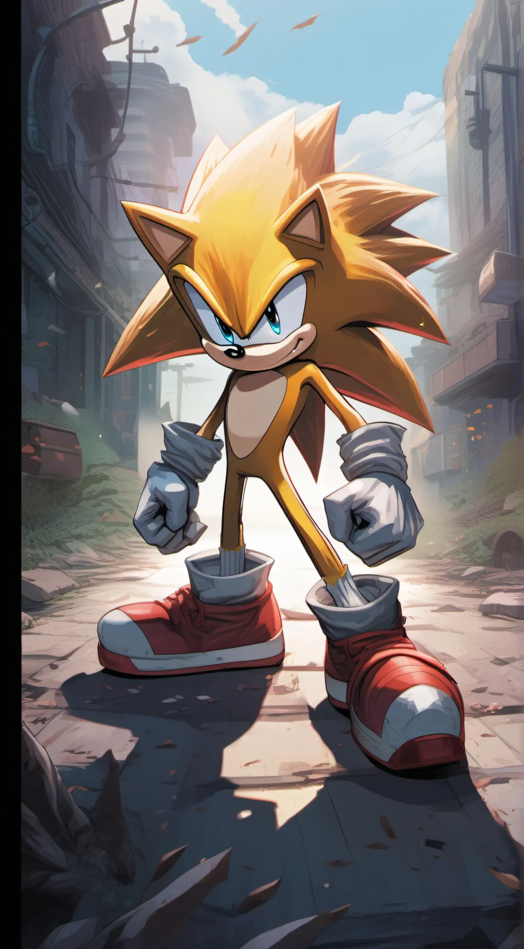 ai character: Super sonic background