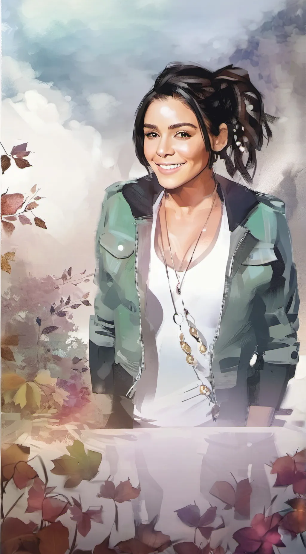 ai character: Vanessa Hudgens background