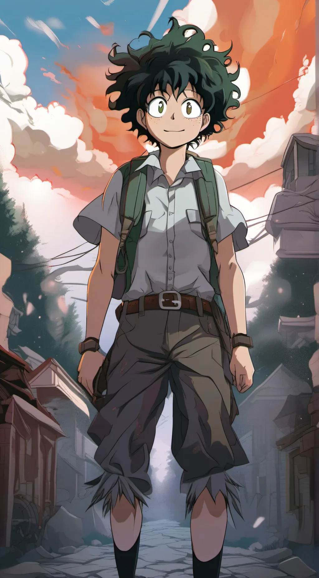 ai character: Deku background