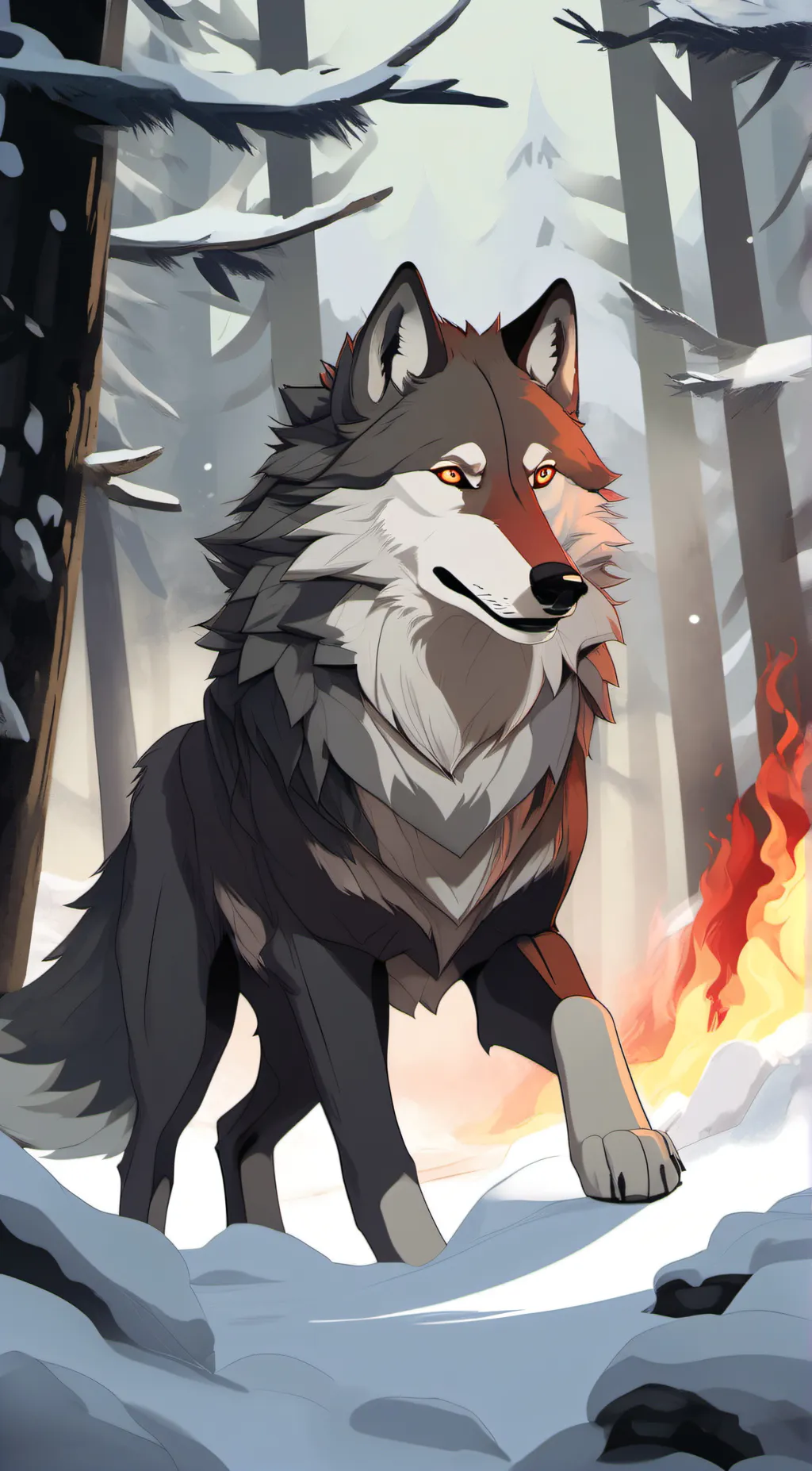 ai character: Flare background