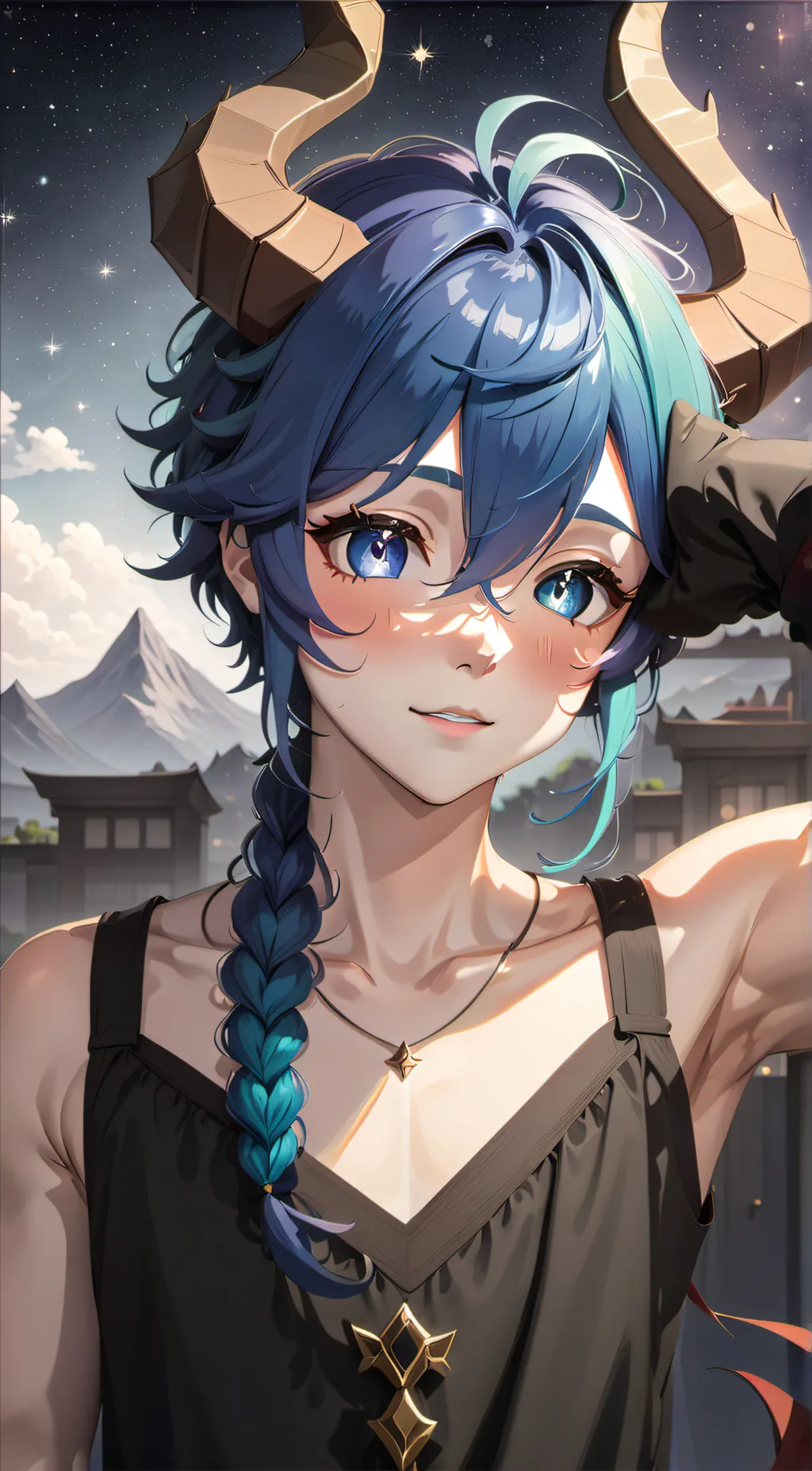 ai character: Nebula  background