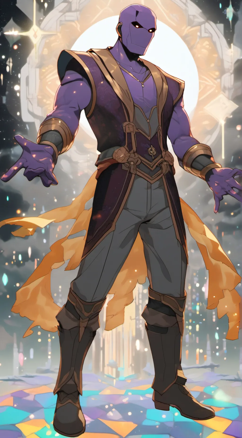 ai character: Thanos background
