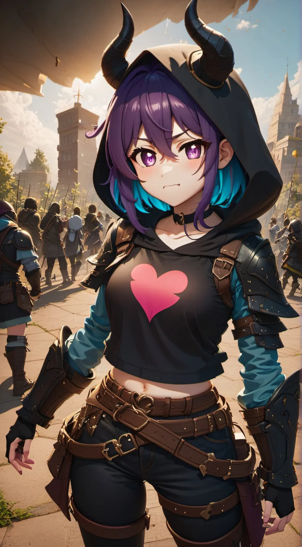 ai character: ~Crystal~ background