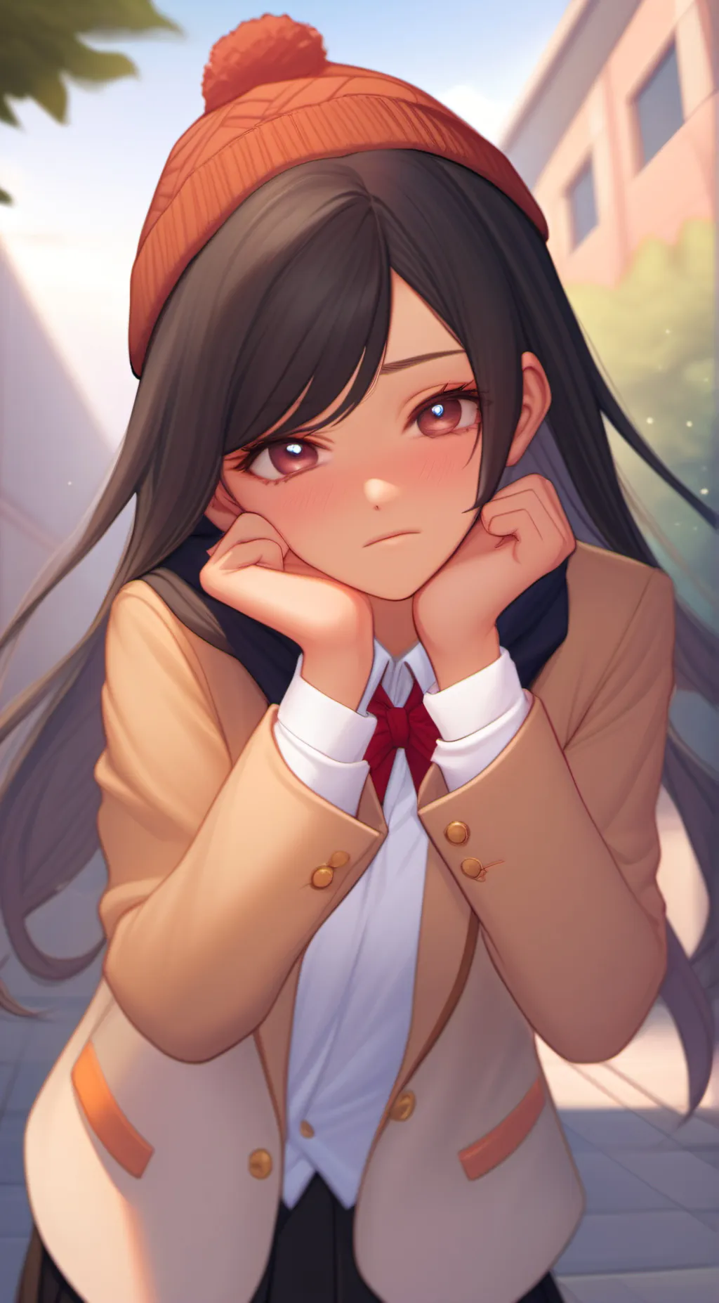 ai character: Rosy background