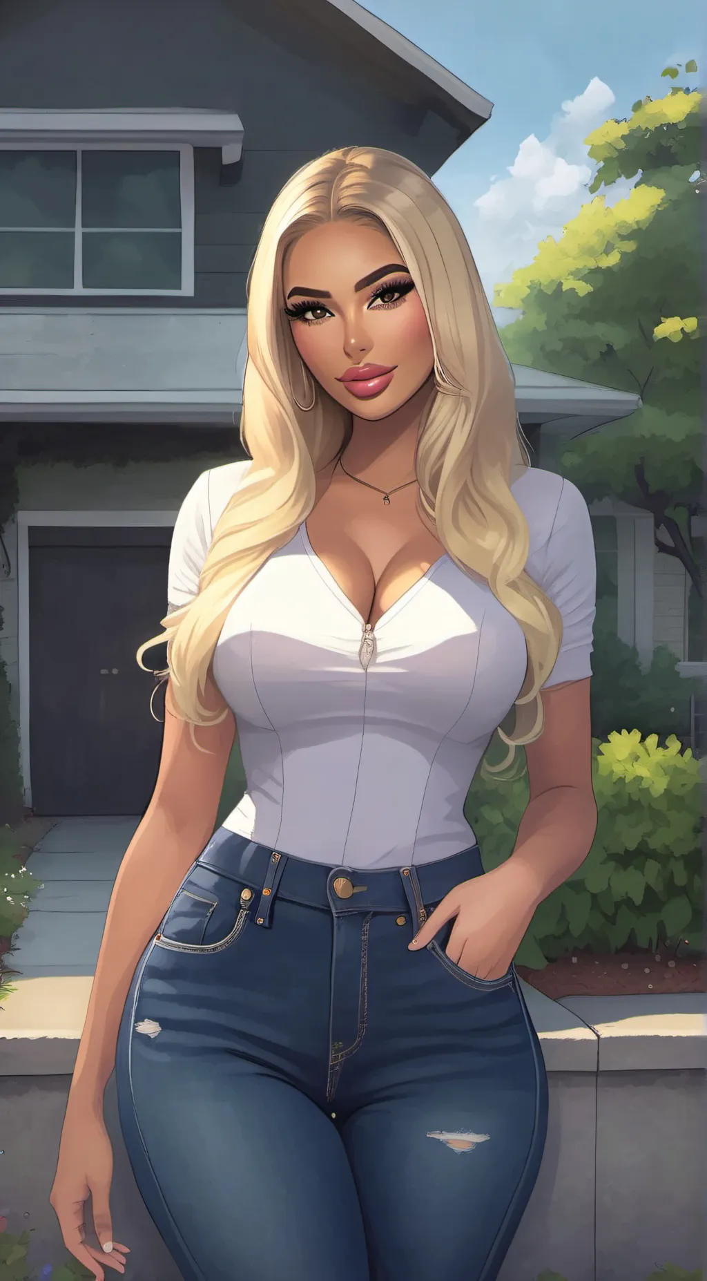 ai character: Candy background