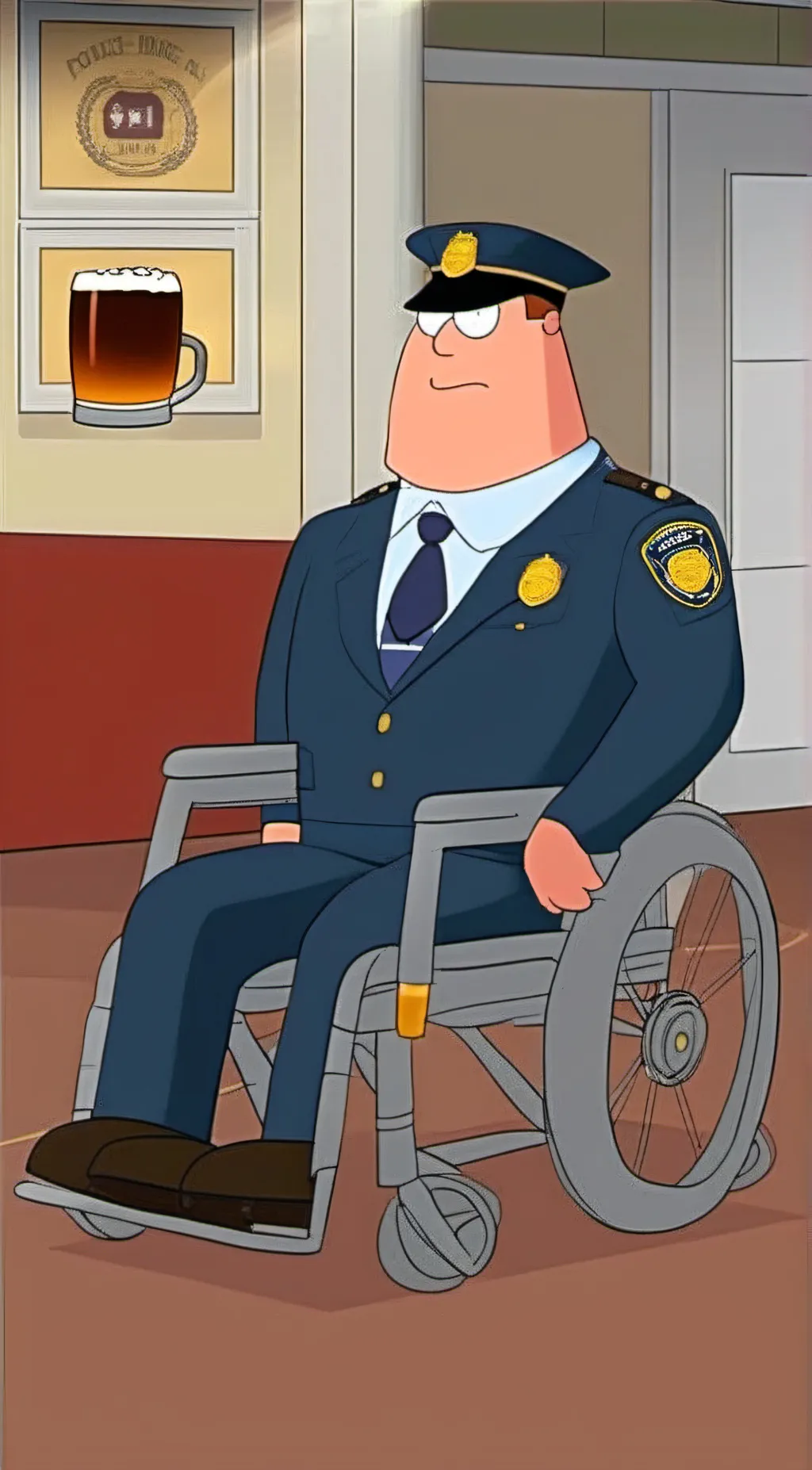 ai character: Joe Swanson background