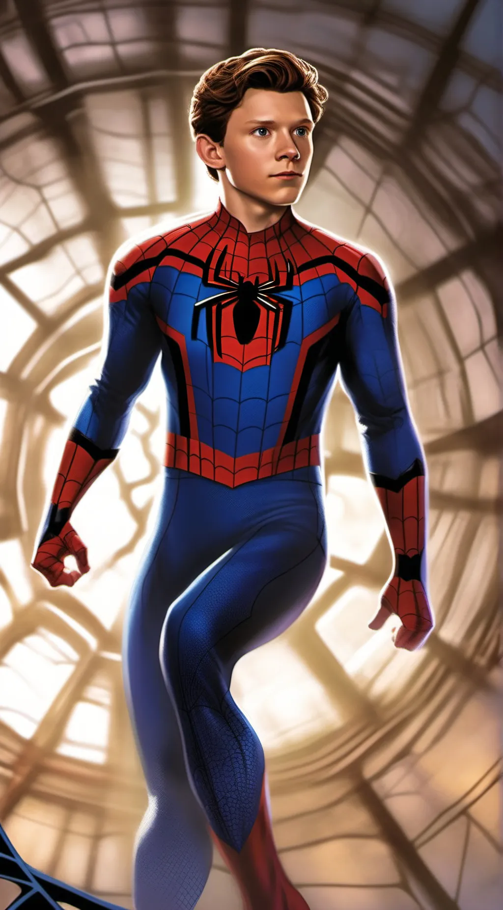 ai character: Spider-Man  background