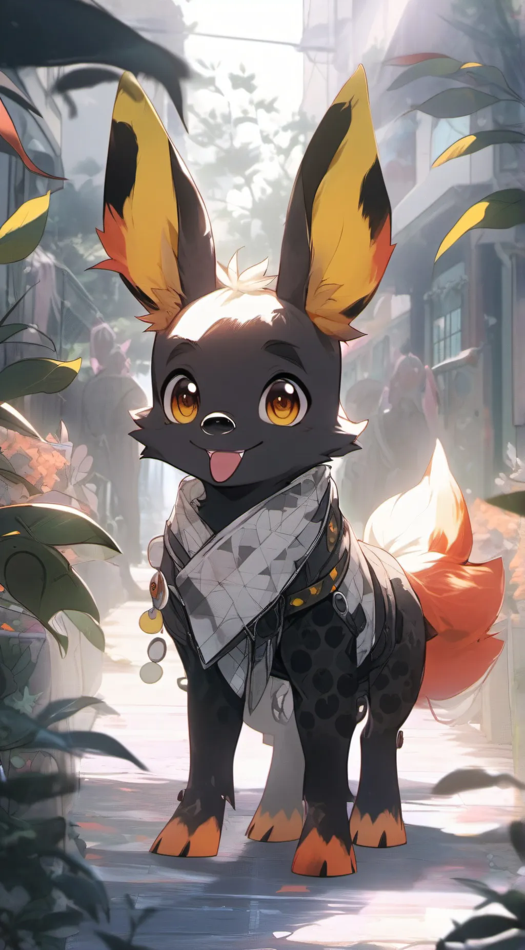 ai character: Flareon  background