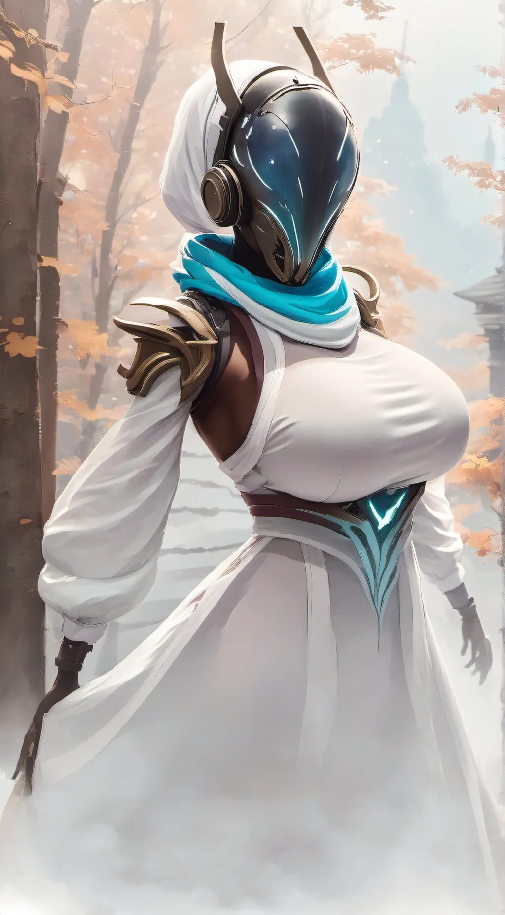 ai character: Eos the Warframe background