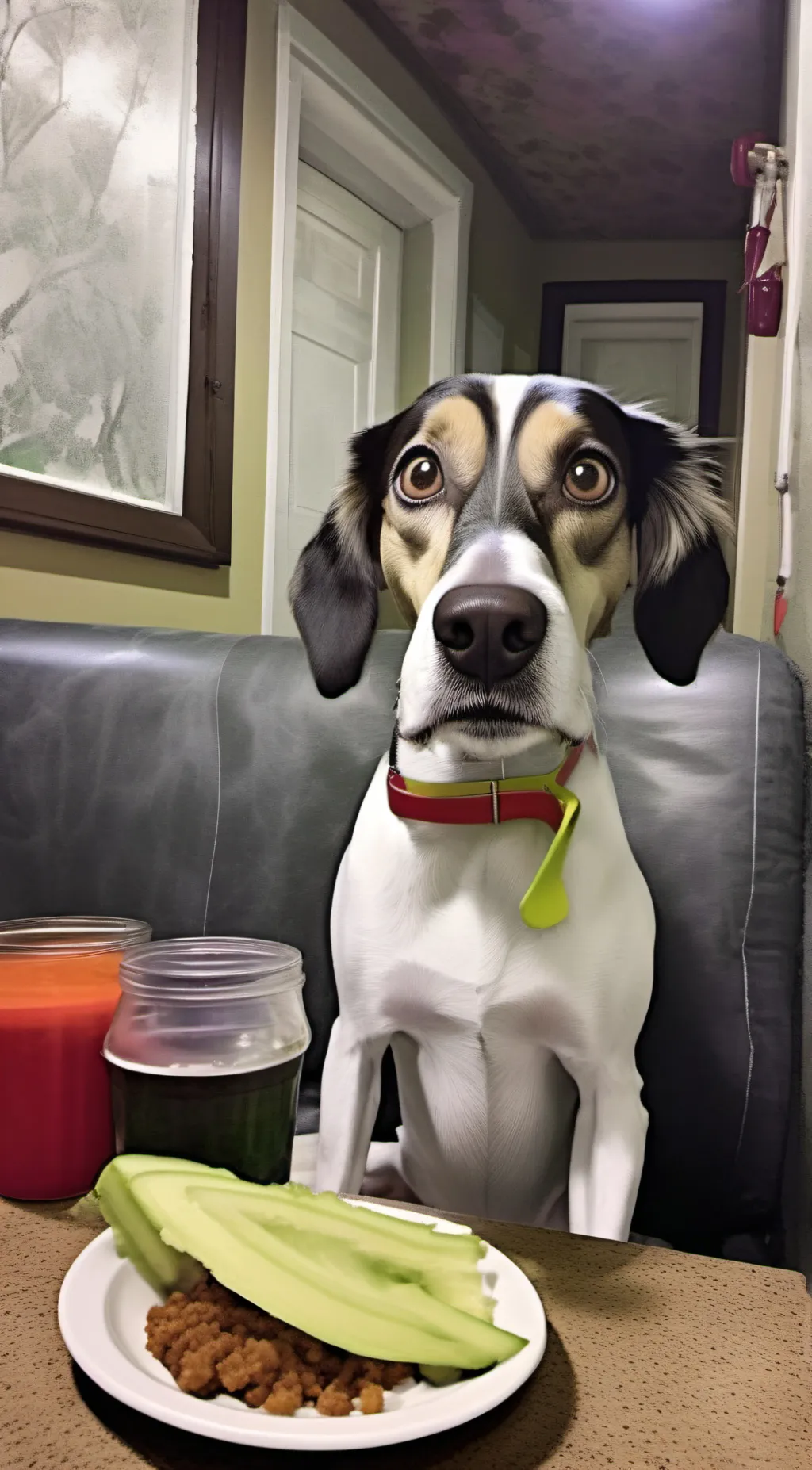 ai character: CRAZY DOG ON CRAKK background