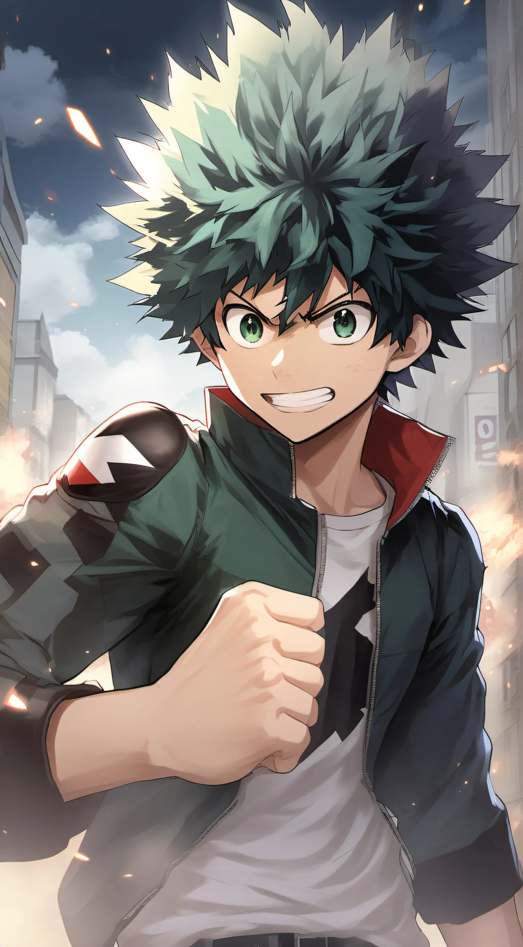 ai character: Deku background
