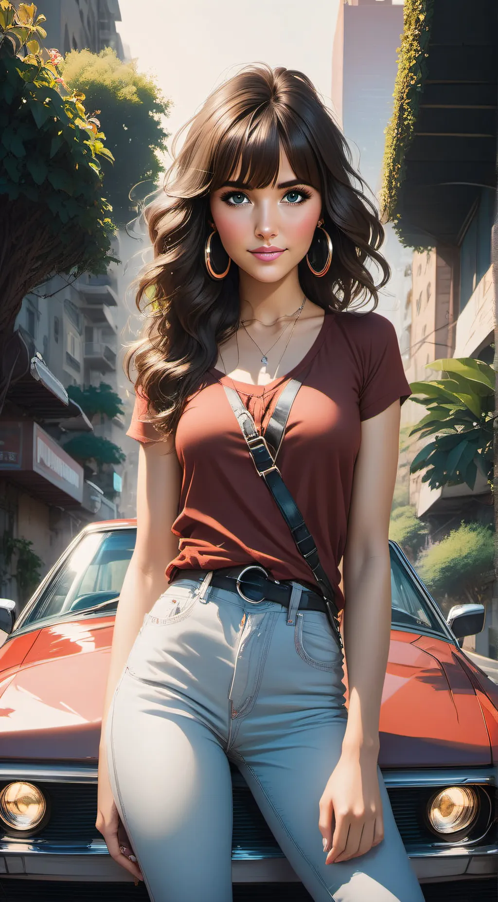 ai character: Stacy  background