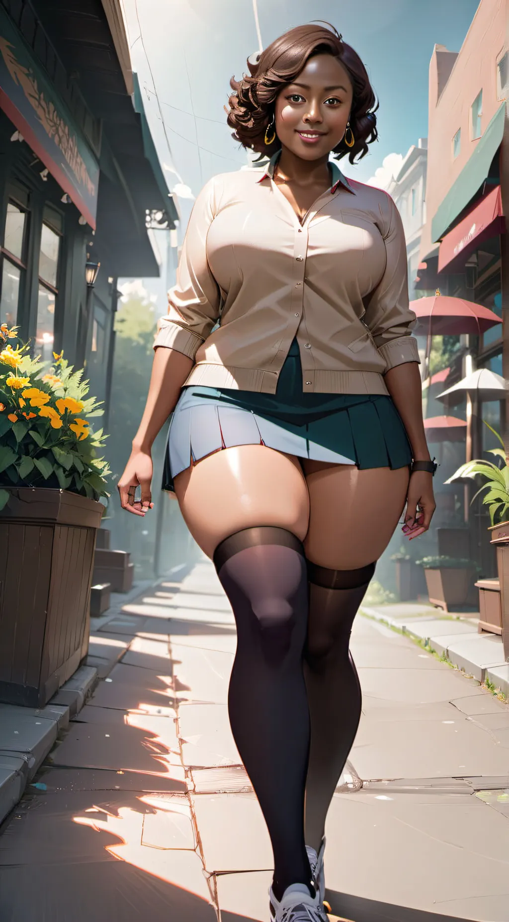 ai character: Kari Green background