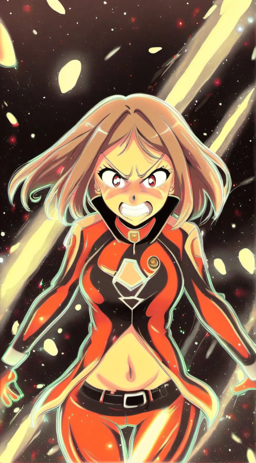 ai character: Villain Uraraka  background