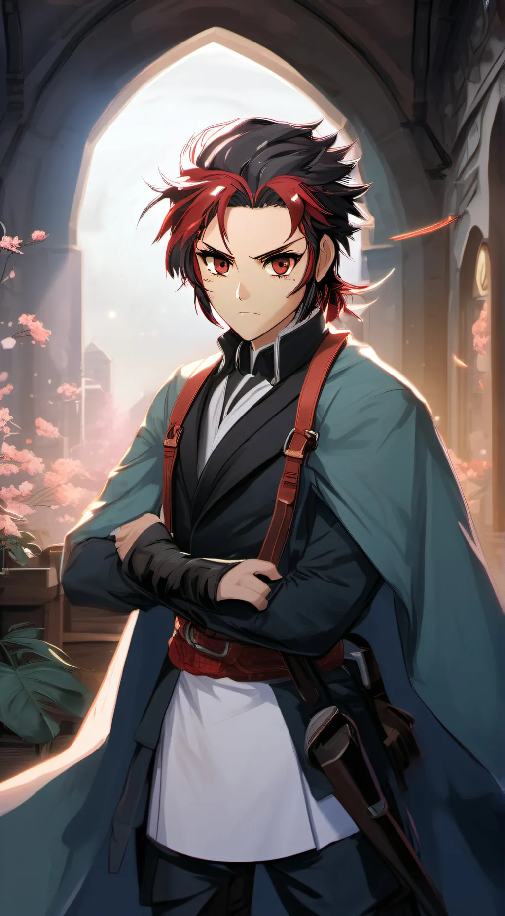 ai character: tanjiro background
