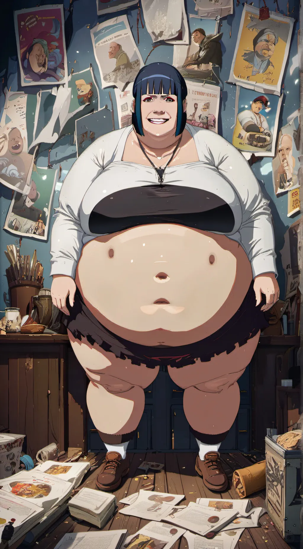 ai character: Hinata Hyuga background