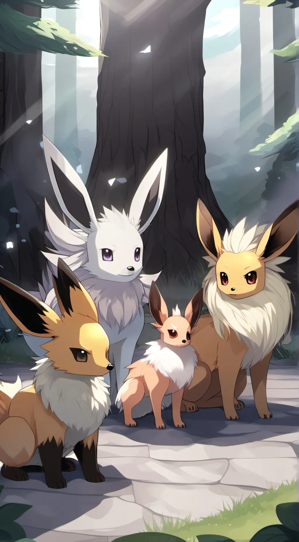 ai character: jolteon background