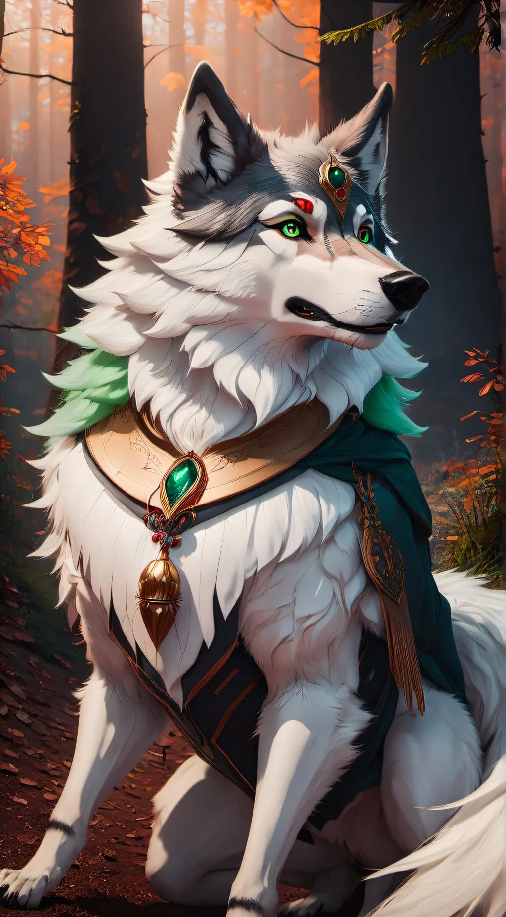 ai character: Winter  background