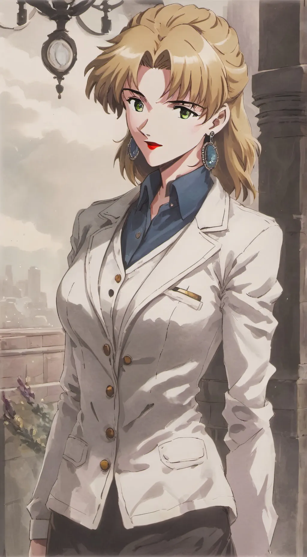 ai character: Ritsuko Akagi background