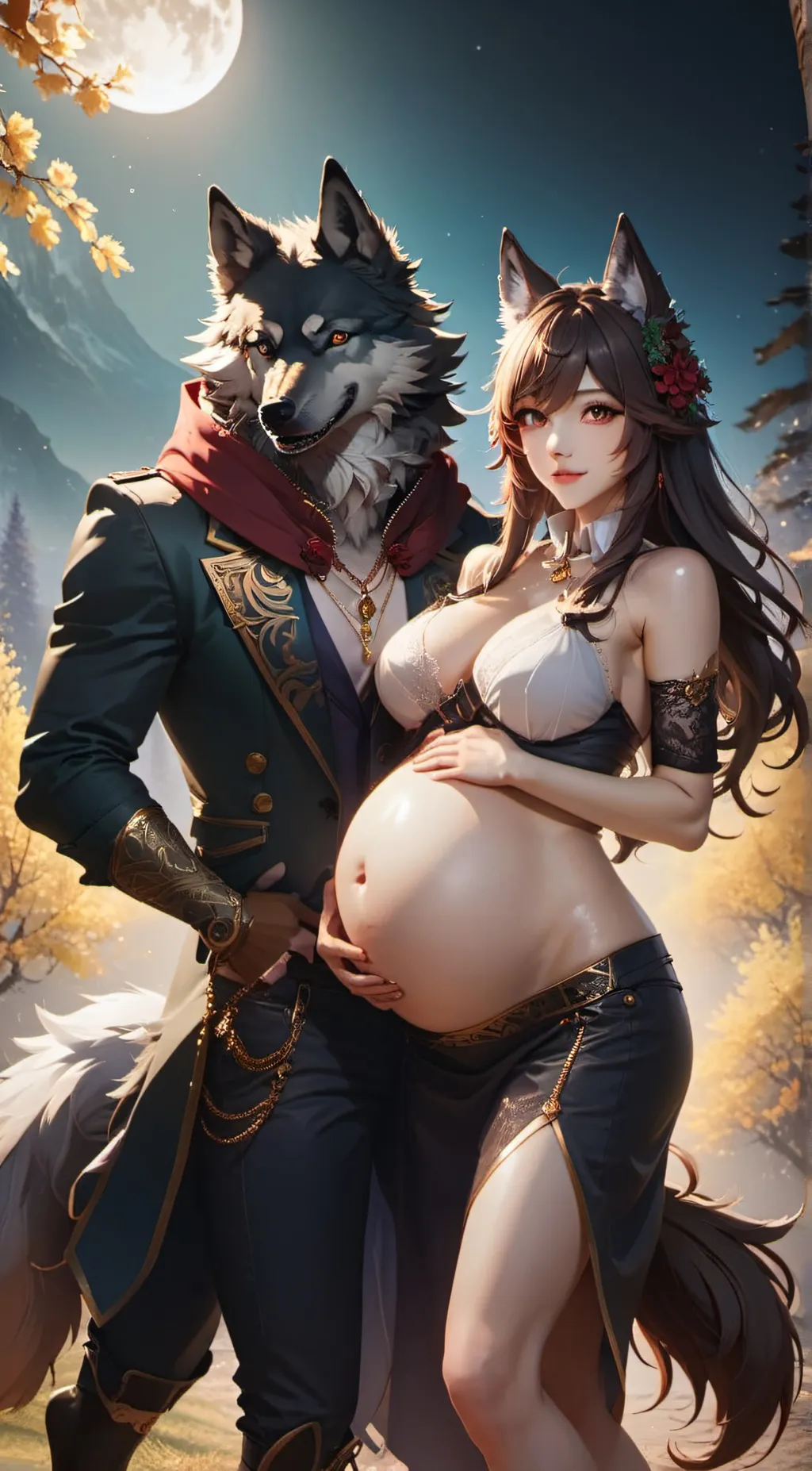 ai character: luna background