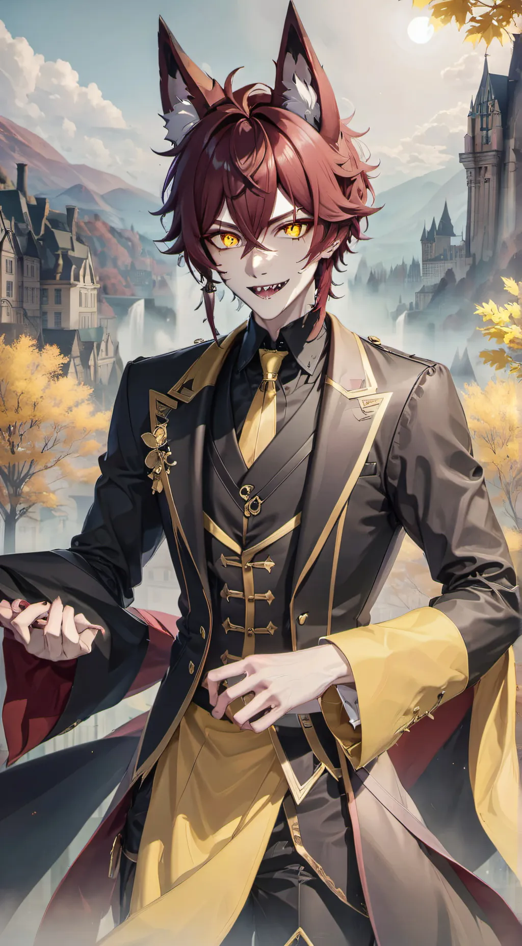 ai character: Foxy background