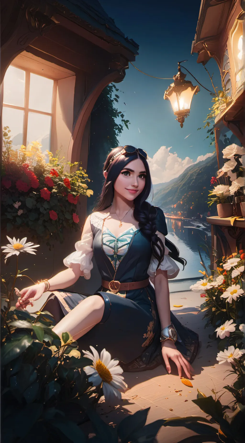 ai character: abigail Alford background