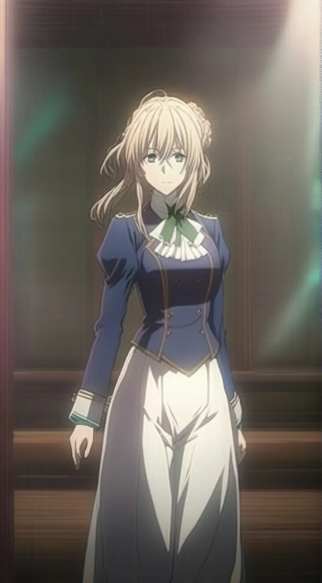 ai character: Violet Evergarden  background