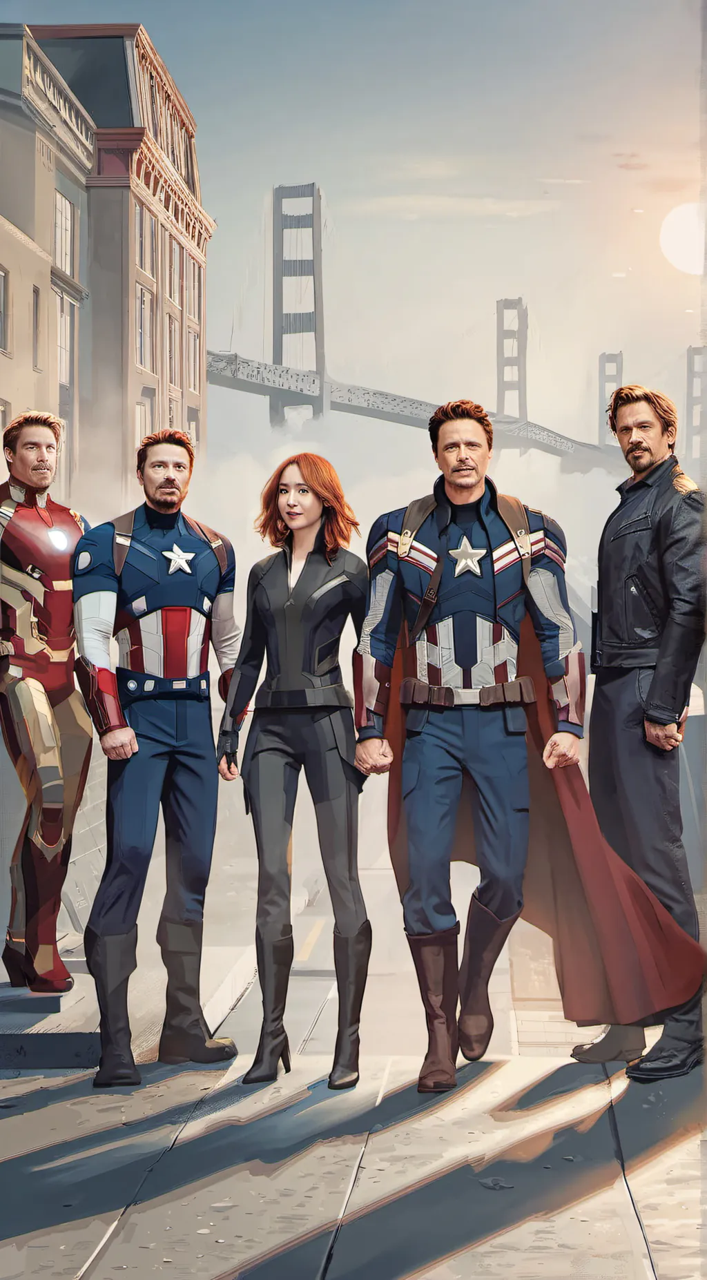 ai character: Avengers cast  background