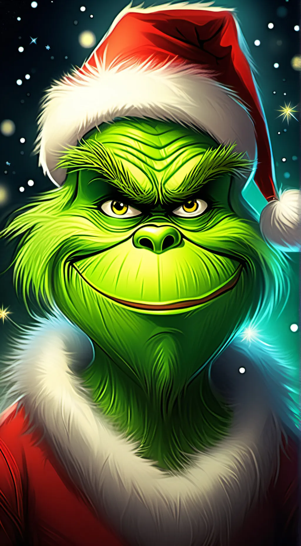 ai character: The Grinch  background