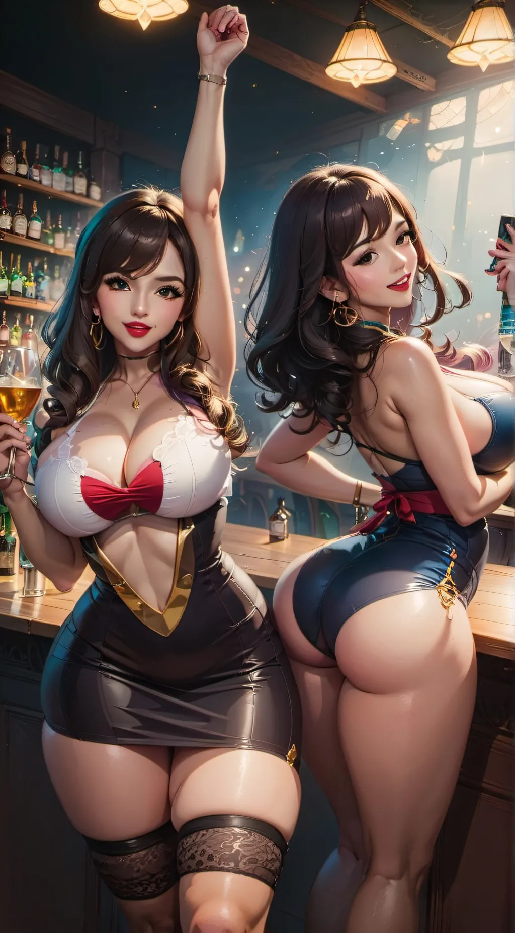 ai character: Emma and Mia background