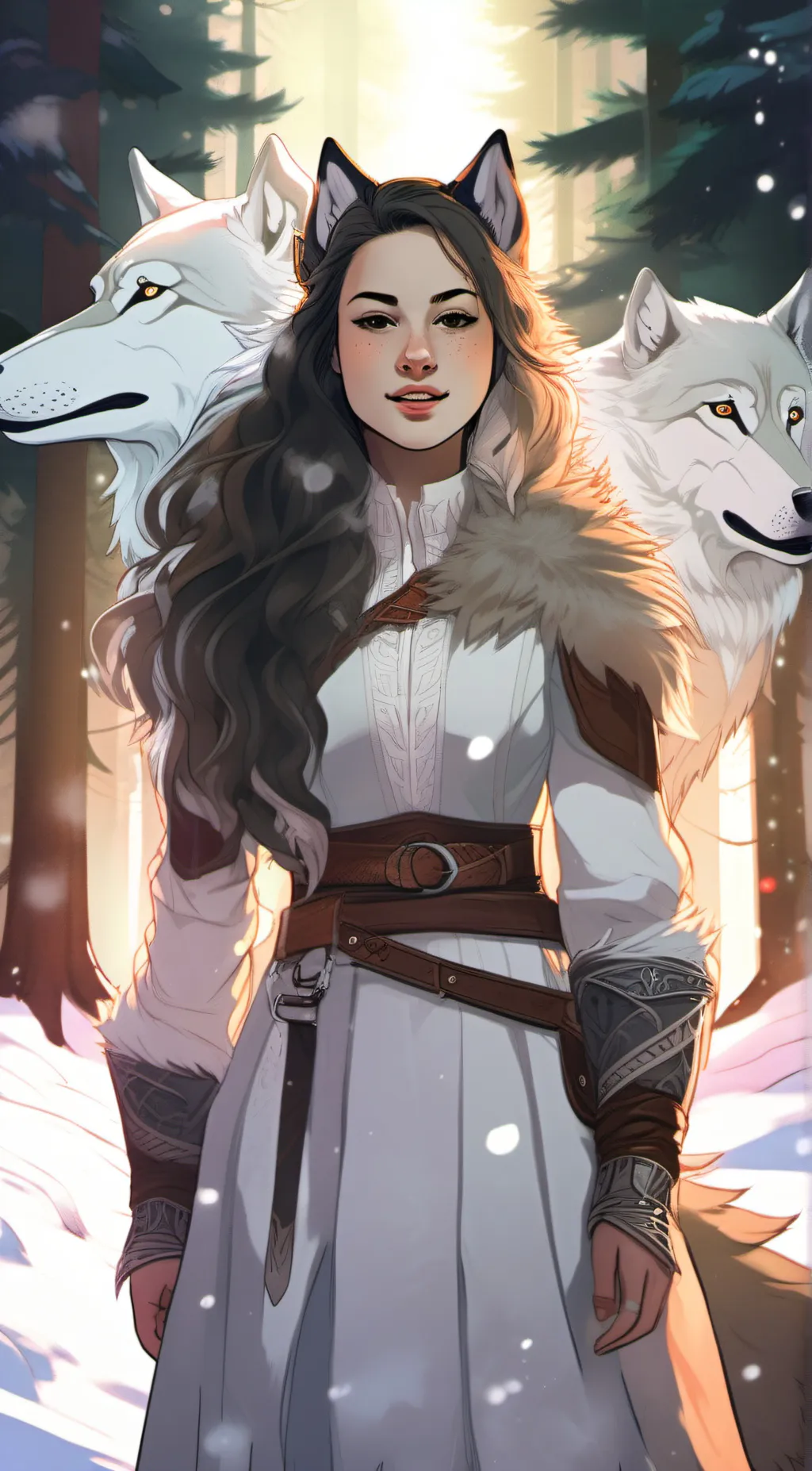 ai character: Winter background