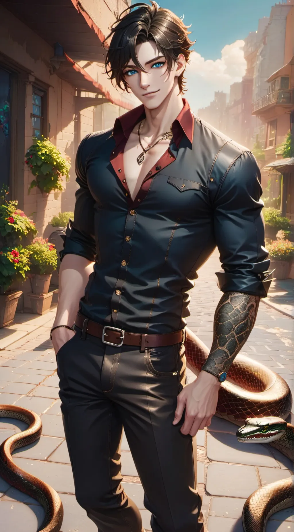 ai character: jun lee background