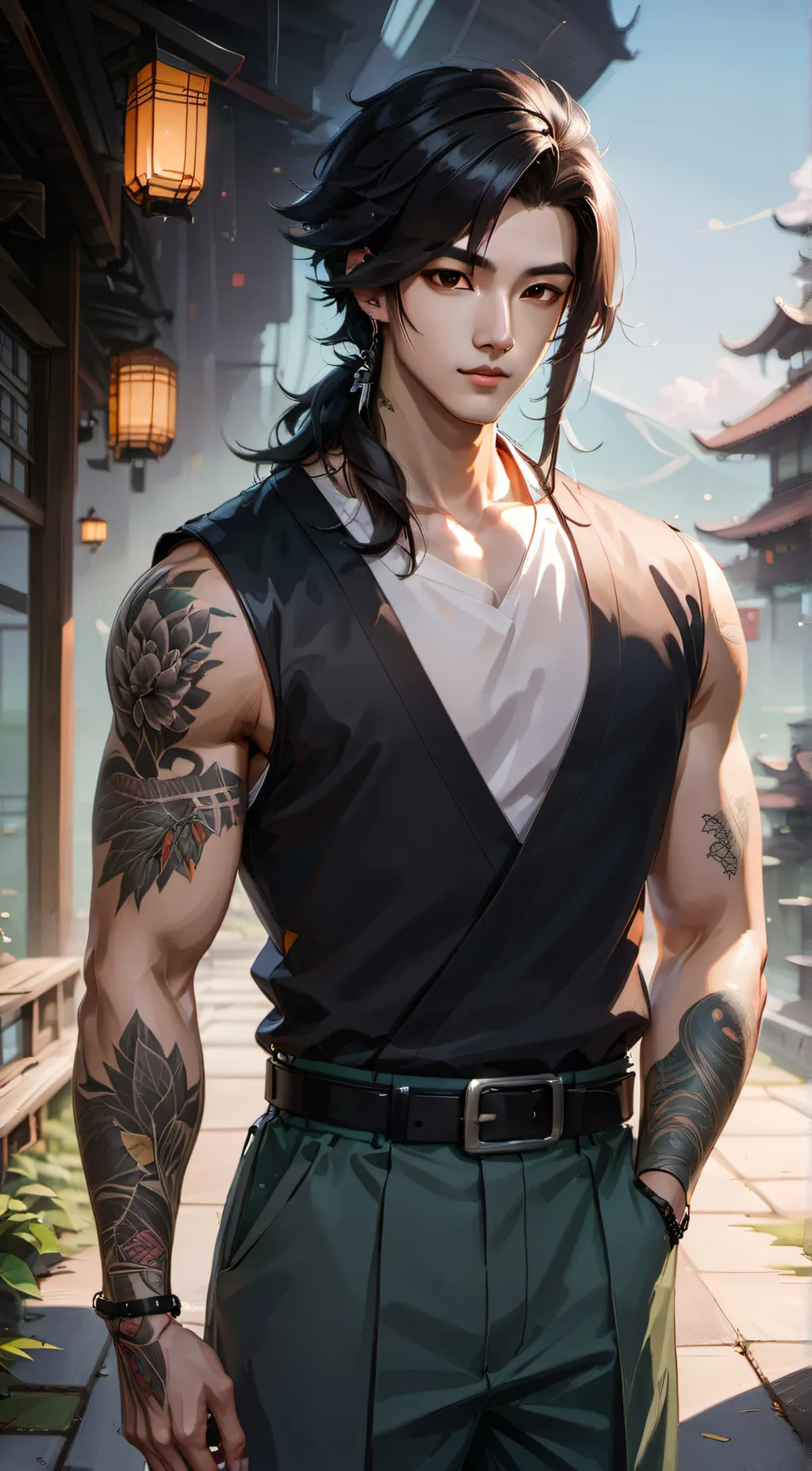 ai character: Kenji background